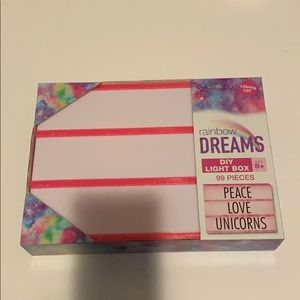 Rainbow Dreams Pink Sparkly DIY Light Box
